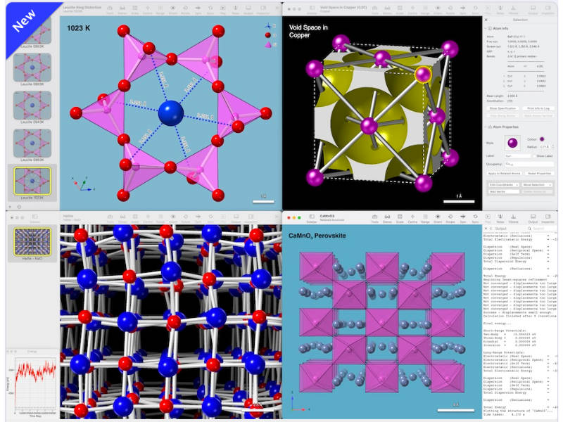 画像:CrystalMaker Software | 結晶 分子構造 可視化 モデリング