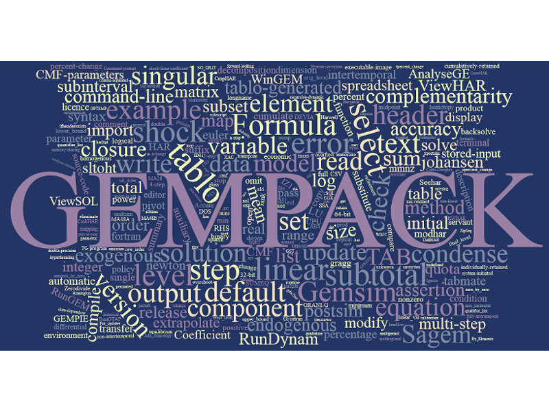 画像:GEMPACK | 応用一般均衡モデル 解法 ソフトウェア