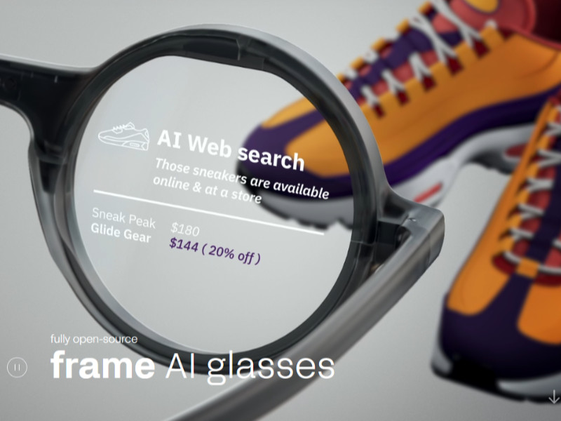 画像:Frame AI Glasses | マルチモーダルAI スマートグラス