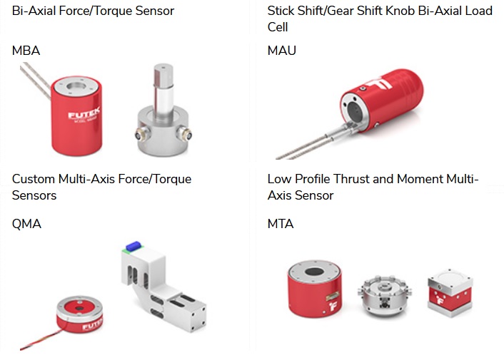 画像:Multi-Axis Sensors | FUTEK トルクスラストセンサー 力トルク 変換器