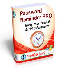 画像:Password Reminder PRO | パスワード ユーザーアカウント 有効期限切れ通知 ソフトウェア