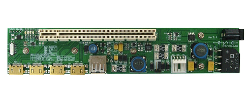 画像:PE4H ver2.4 | PCIe X16スロット 外部アダプタ     