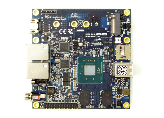 画像:MinnowBoard Turbot Dual-Ethernet | デュアルイーサネット MinnowBoard Turbot