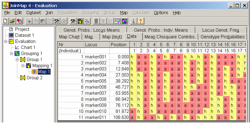 画像:JoinMap / MapQTL | 遺伝子連鎖解析 ソフトウェア