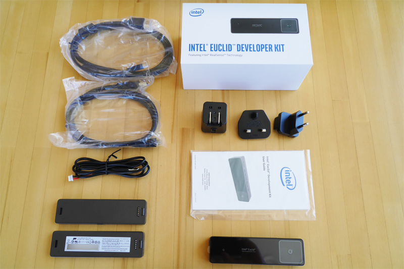 【EOL】Intel Euclid Development Kit | RealSense デプスカメラ 搭載 クアッドコアCPU コンピュータ