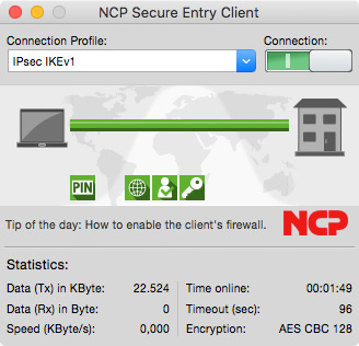 NCP Secure Entry Client | Windows Mac OS X Android 小規模 VPN  クライアント