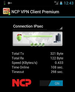 NCP Secure Entry Client | Windows Mac OS X Android 小規模 VPN  クライアント