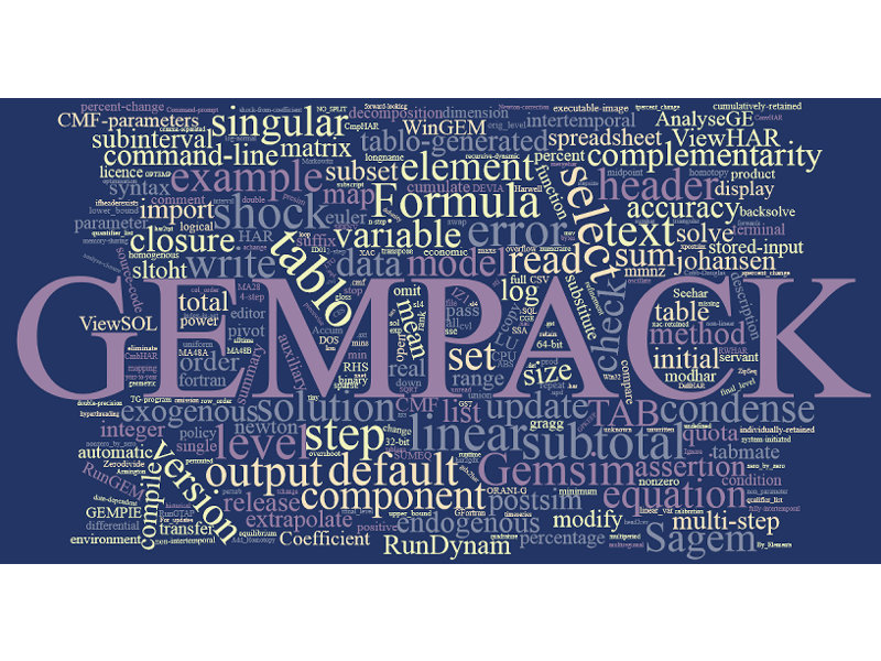 GEMPACK | 応用一般均衡モデル 解法 ソフトウェア