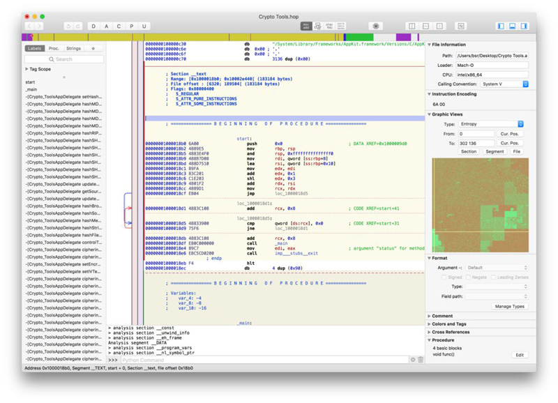 Hopper Disassembler | MacOS Linux リバースエンジニアリング ツール