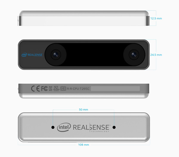 Intel RealSense Tracking Camera T265 | Intel製 V-SLAM トラッキングカメラ