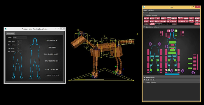 Perseus Auto Rig | Maya オートリグ機能 プラグイン