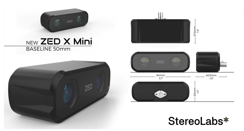 ZED X Stereo Camera (ZED X / ZED X MINI) | 自律移動型ロボット向け 産業グレード AIステレオカメラ