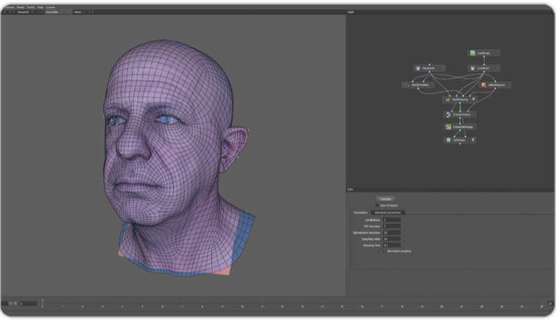 Faceform Wrap | 人体3Dスキャンデータ ベースメッシュ ラッピング ソフト