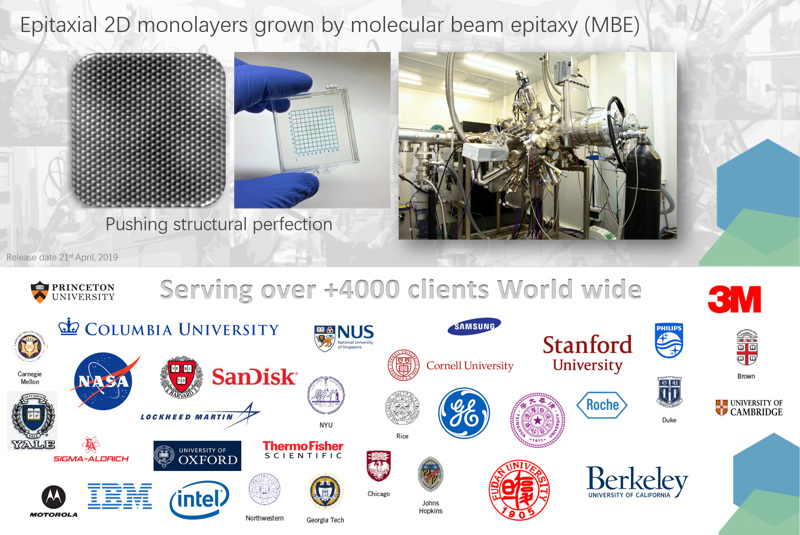 2D Semiconductors 社 製品 (ナノマテリアル) | 材料科学 高品質 二次元磁気材料 2D 単結晶