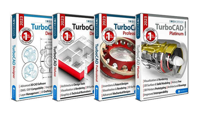 TurboCAD Windows | 視覚化に優れた包括的な2D/3D CADソフトウェア