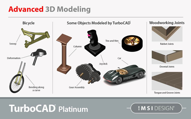 TurboCAD Windows | 視覚化に優れた包括的な2D/3D CADソフトウェア