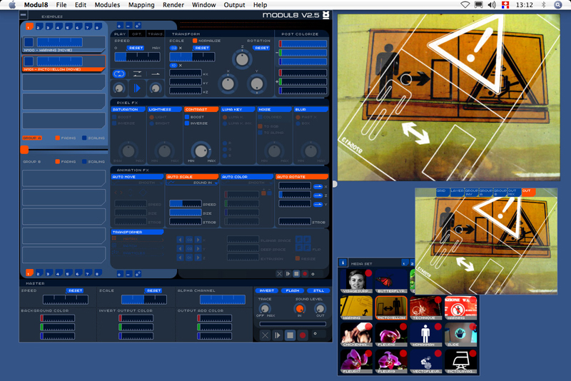 Modul8 | リアルタイム ビデオミキシング VJ ソフトウェア