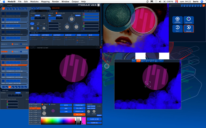 Modul8 | リアルタイム ビデオミキシング VJ ソフトウェア