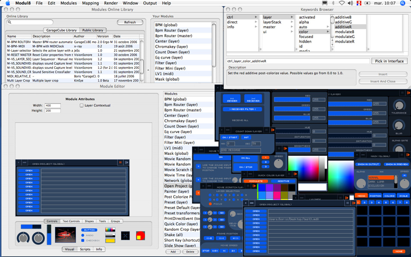 Modul8 | リアルタイム ビデオミキシング VJ ソフトウェア
