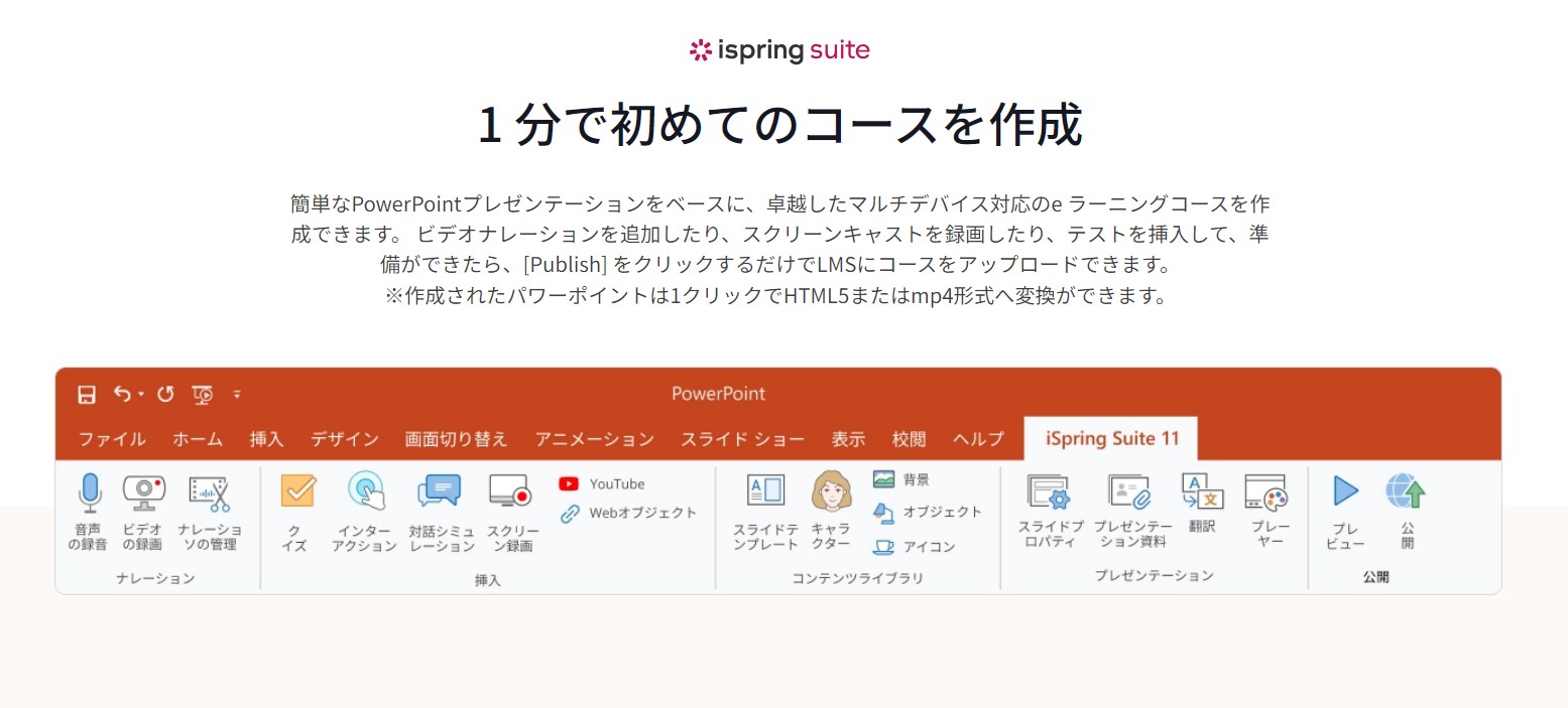 iSpring | eラーニング 学習管理