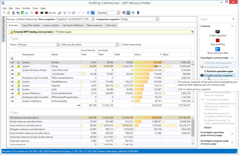 .NET Memory Profiler | .NET メモリ プロファイラ