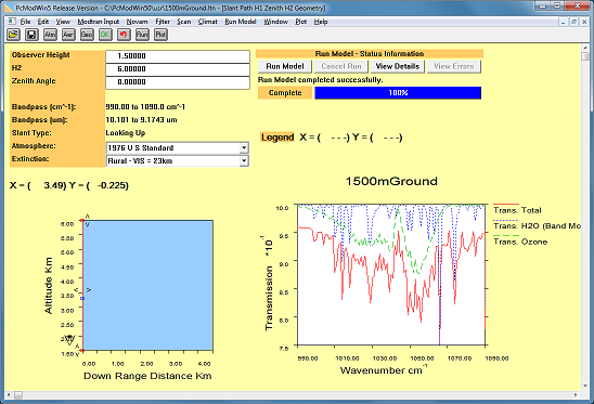 PcModWin | MODTRAN Windows インターフェース