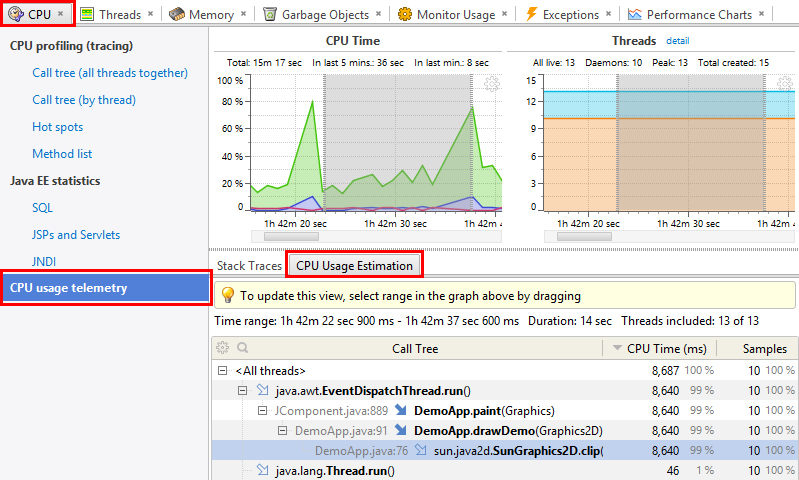 YourKit Java Profiler | Java プロファイラ