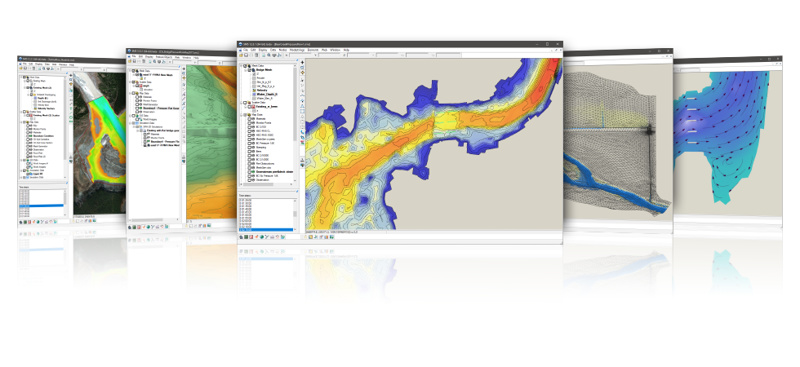 SMS (Surface-water Modeling System) | 沿岸や河川向け 地表水 モデリング ソフトウェア