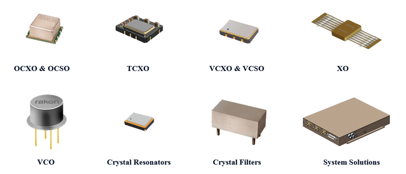 Rakon 製 周波数制御製品 (OCXO, OCSO 等) | 水晶発振器 タイミング・ソリューション