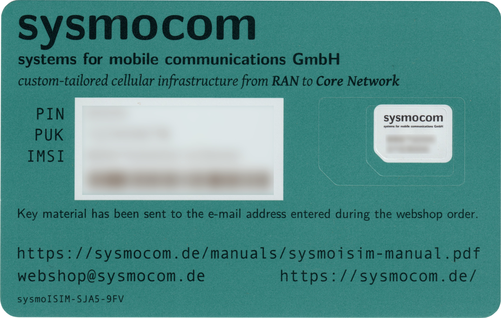 sysmoISIM-SJA5 | 認証情報 再プログラミング 可能 SIM/USIM/ISIM カード