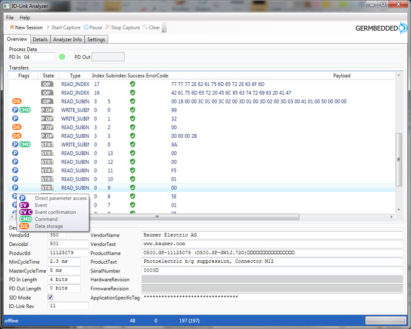 IO-Link Analyzer | IO-Link データ解析 ツール