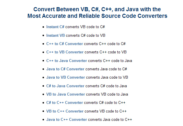 C++ to C# Converter 等 | 各種ソースコード 変換 ソフトウェア