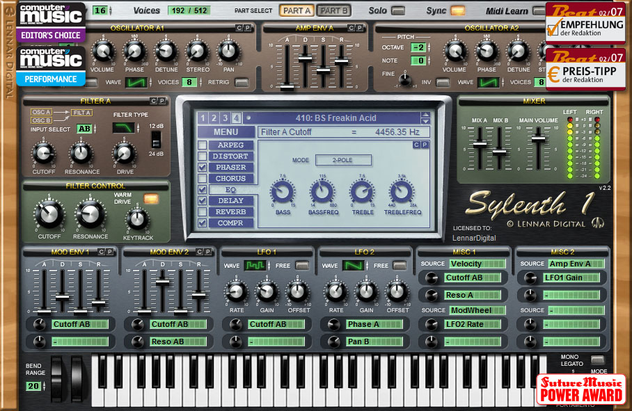 Sylenth1 | バーチャル・アナログ・シンセサイザー VST     