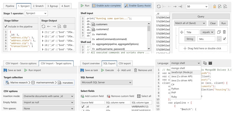 Studio 3T | MongoDB 向け クライアント GUI IDE ツール