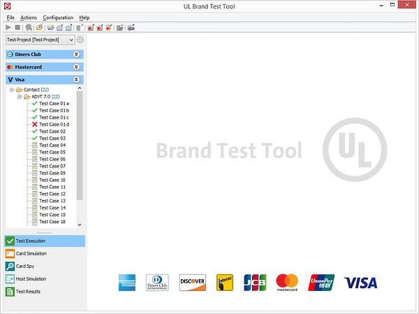 UL Brand Test Tool | 主要決済ブランド 対応 決済端末 テスト ツール