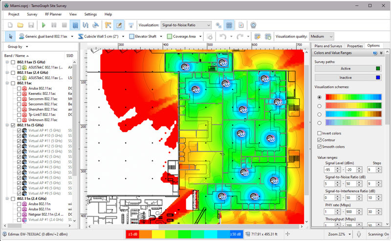 TamoGraph Site Survey | Wi-Fiサイト調査 RFモデリング