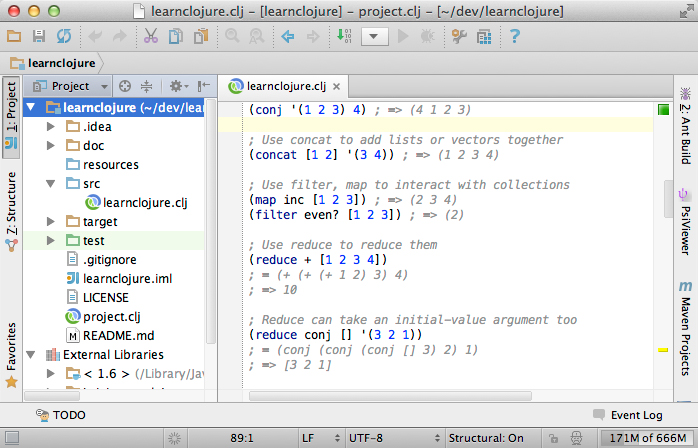 Cursive | Clojure言語 開発 IDE 統合開発環境