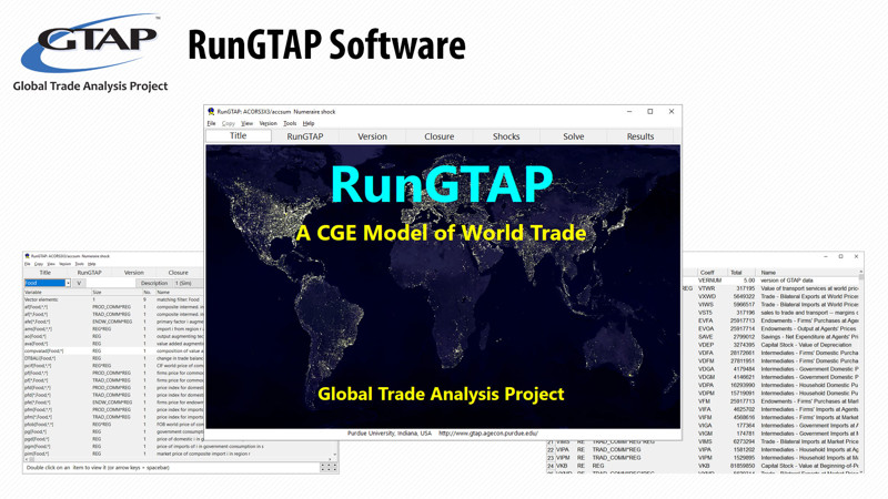 GTAP Data Base | 応用一般均衡モデル