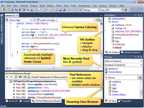 Visual Assist | Visual Studio 拡張機能 IDE 統合開発環境