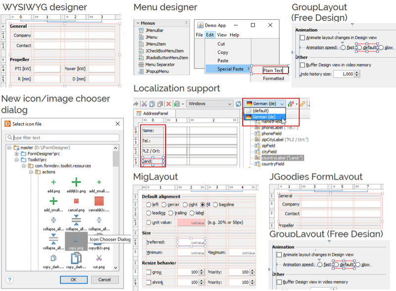 JFormDesigner | Java Swing GUIデザイン ソフトウェア