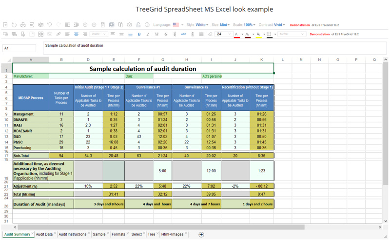 TreeGrid | WEBインターフェース コンポーネント