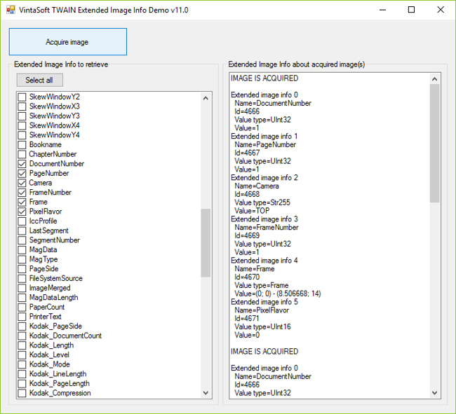 VintaSoft Twain .NET SDK | TWAIN互換デバイス 画像取得 ライブラリ