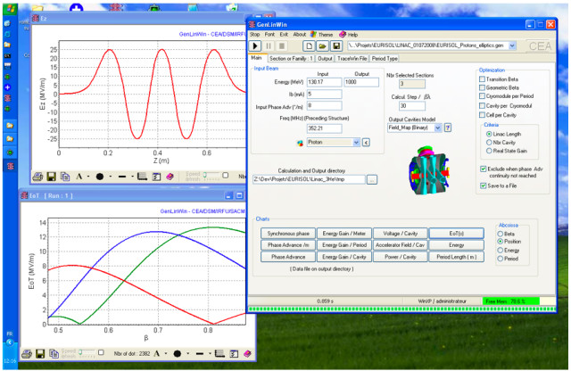 TraceWin / GenLinWin 等 | CEA/DACM software 製 加速器システムの設計 シミュレーション コード