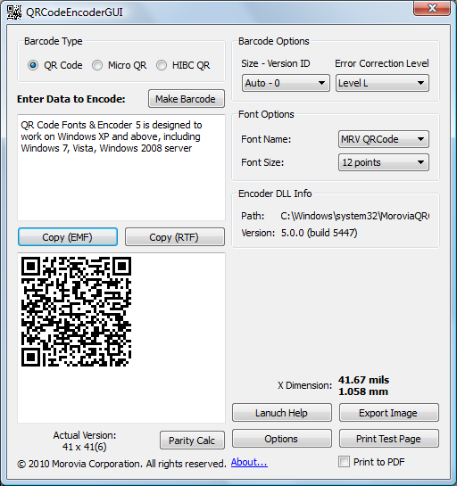 QR Code Fonts & Encoder | QRコード フォント エンコーダ