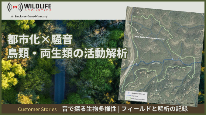 音で探る生物多様性フィールドと解析の記録 事例1
