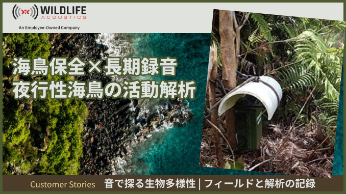 音で探る生物多様性フィールドと解析の記録 事例2